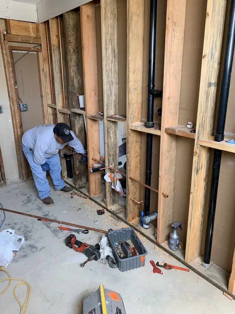 Commercial rough-in plumbing for Trenchless Sewer Repair in Edwardsville